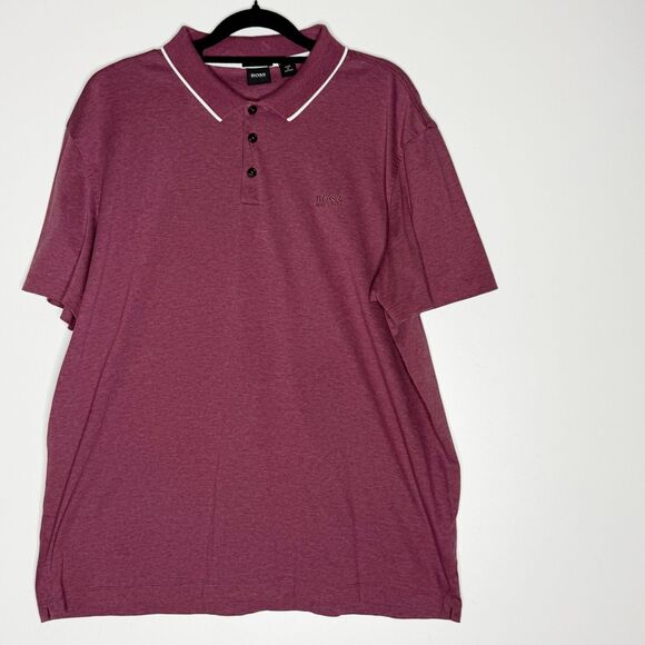 Hugo Boss Men's Piket Mercerised Golf Polo Shirt Men's Size XL - Picture 1 of 10